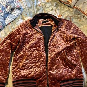 Bernardo Velvet Jacket in Rich Copper